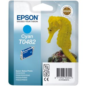 Cartridge Epson T0482, azúrová (cyan), originál