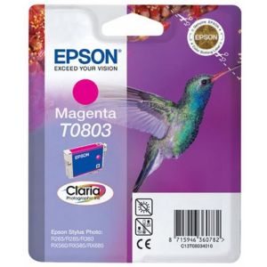 Cartridge Epson T0803, purpurová (magenta), originál
