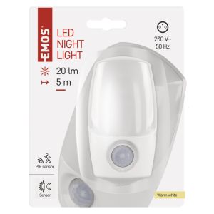 EMOS LED Nočné svetlo P3318, PIR + nočný senzor 1456000150