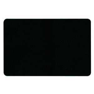 Podložka pod myš, ultra tenká, čierna, 23x15 cm, 0.4 mm, Logo