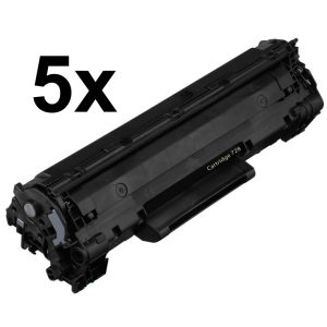 Toner Canon 728, CRG-728, päťbalenie, čierna (black), alternatívny