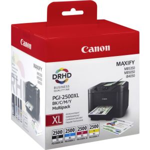 Cartridge Canon PGI-2500 XL, CMYK, štvorbalenie, multipack, originál