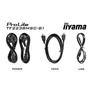 22" iiyama TF2238MSC-B1: PCAP, IPS, FHD, HDMI, DP TF2238MSC-B1