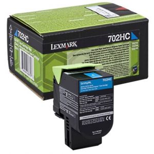 Toner Lexmark 702HC, 70C2HK0 (CS310, CS410, CS510), azúrová (cyan), originál