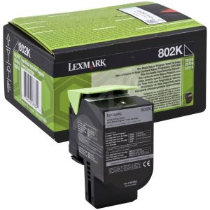 Toner Lexmark 802K, 80C20K0 (CX310, CX410, CX510), čierna (black), originál