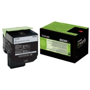 Toner Lexmark 802XK, 80C2XK0 (CX510), čierna (black), originál