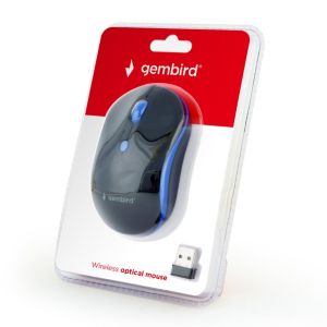 Gembird MUSW-4B-03-B/Cestovná/Optická/Bezdrôtová USB/Čierna-modrá MUSW-4B-03-B