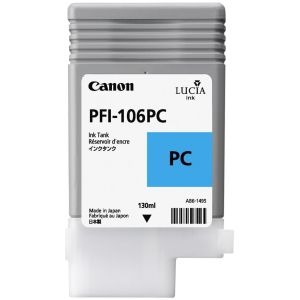 Cartridge Canon PFI-106PC, foto azúrová (photo cyan), originál