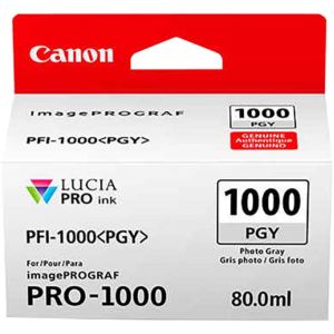 Cartridge Canon PFI-1000PGY, foto sivá (photo gray), originál