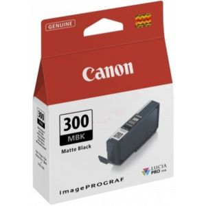 Cartridge Canon PFI-300MBK, 4192C001, matná čierna (matte black), originál