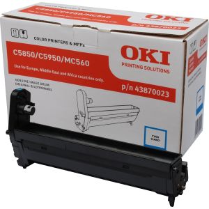 Optická jednotka OKI 43870023 (C5850, C5950, MC560), azúrová (cyan), originál