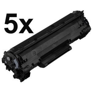 Toner 5 x HP CE278A (78A), päťbalenie, čierna (black), alternatívny