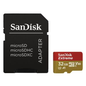 SanDisk Extreme/micro SDHC/32GB/100MBps/UHS-I U3/Class 10/+ Adaptér SDSQXAF-032G-GN6AA