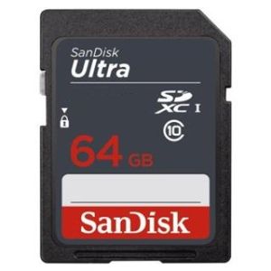 SanDisk Ultra/SDXC/64GB/100MBps/UHS-I U1 / Class 10 SDSDUNR-064G-GN3IN