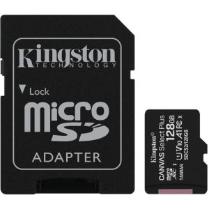 Kingston Canvas Select Plus A1/micro SDXC/128GB/100MBps/UHS-I U1/Class 10/+ Adaptér SDCS2/128GB