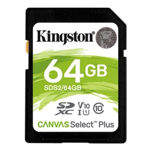 Kingston Canvas Select Plus U1/SDXC/64GB/100MBps/UHS-I U1/Class 10 SDS2/64GB
