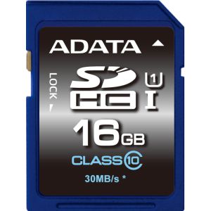 Adata/SDHC/16GB/50MBps/UHS-I U1 / Class 10 ASDH16GUICL10-R