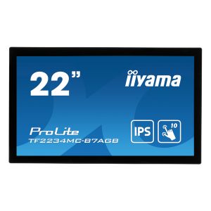 22" iiyama TF2234MC-B7AGB: IPS, FullHD, capacitive, 10P, 350cd/m2, VGA, HDMI, DP, IP65, čierny TF2234MC-B7AGB