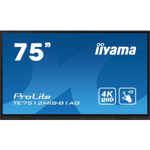 75" iiyama TE7512MIS-B1AG: IPS, 4K UHD, Android, 24/7 TE7512MIS-B1AG