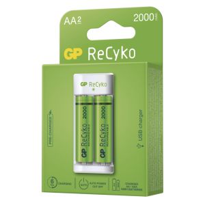GP nabíjačka batérií Eco E211 + 2× AA REC 2000 1604821110