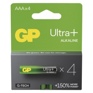 GP Alkalická batéria ULTRA PLUS AAA (LR03) - 4ks 1013124000