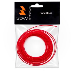 3DW - ABS filament 1,75mm červená, 10m, tlač 220-250°C D11604