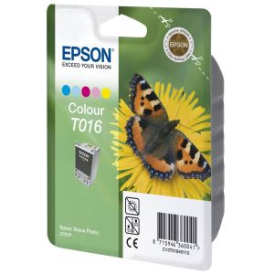 Cartridge Epson T016, farebná (tricolor), originál