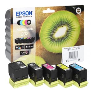 Cartridge Epson 202, T02E7, CMYK, päťbalenie, multipack, originál