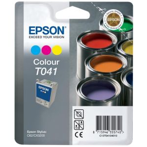 Cartridge Epson T041, farebná (tricolor), originál