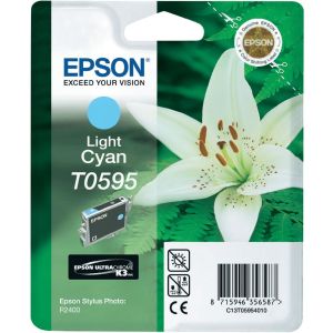 Cartridge Epson T0595, svetlá azúrová (light cyan), originál