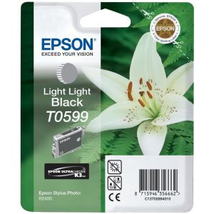 Cartridge Epson T0599, svetlá čierna (light black), originál