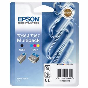 Cartridge Epson T066 + T067, dvojbalenie, multipack, originál