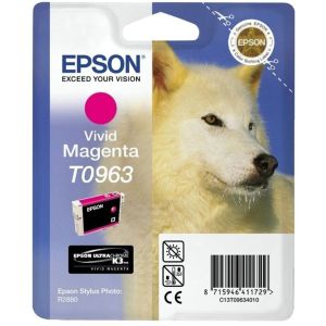 Cartridge Epson T0963, purpurová (magenta), originál