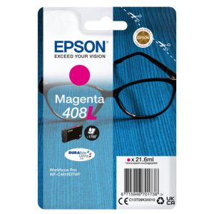 Cartridge Epson 408L, C13T09K34010, T09K340, purpurová (magenta), originál