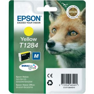 Cartridge Epson T1284, žltá (yellow), originál