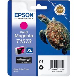 Cartridge Epson T1573, purpurová (magenta), originál
