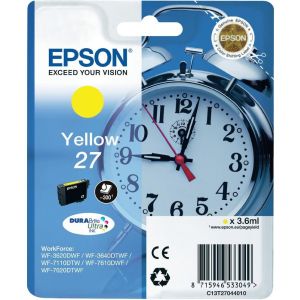Cartridge Epson T2704 (27), žltá (yellow), originál
