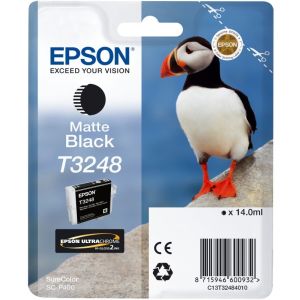 Cartridge Epson T3248, matná čierna (matte black), originál