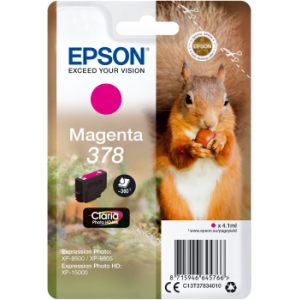 Cartridge Epson 378, T3783, C13T37834010, purpurová (magenta), originál