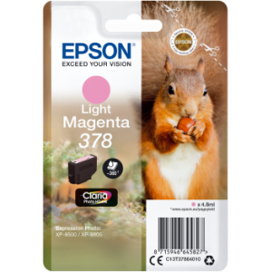 Cartridge Epson 378, T3786, C13T37864010, svetlá purpurová (light magenta), originál