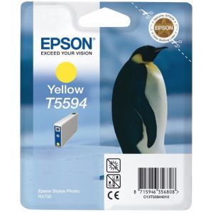 Cartridge Epson T5594, žltá (yellow), originál