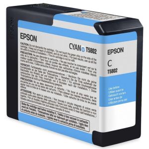 Cartridge Epson T5802, azúrová (cyan), originál