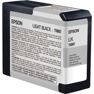 Cartridge Epson T5807, svetlá čierna (light black), originál