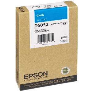 Cartridge Epson T6052, azúrová (cyan), originál