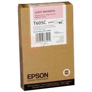 Cartridge Epson T605C, svetlá purpurová (light magenta), originál