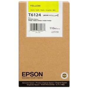 Cartridge Epson T6114, žltá (yellow), originál