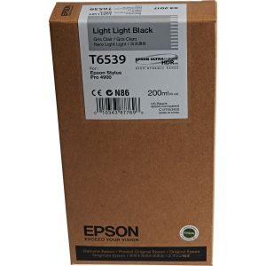 Cartridge Epson T6539, svetlá čierna (light black), originál
