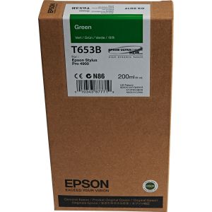 Cartridge Epson T653B, zelená (green), originál