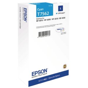 Cartridge Epson T7562, azúrová (cyan), originál