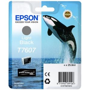 Cartridge Epson T7607, svetlá čierna (light black), originál